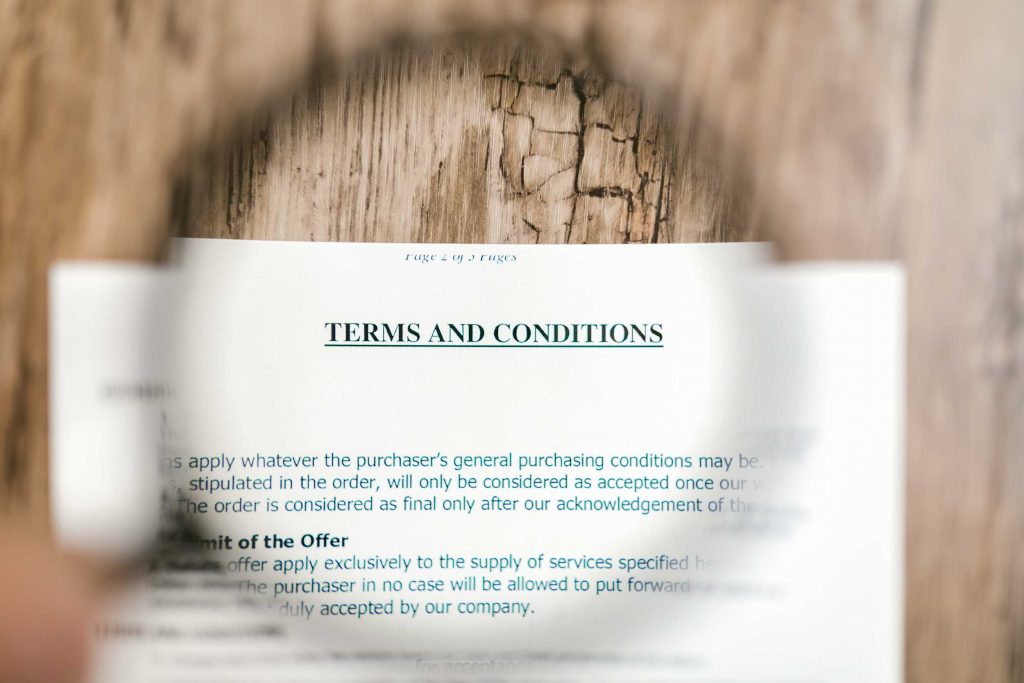 Terms and Conditions - Legal Document