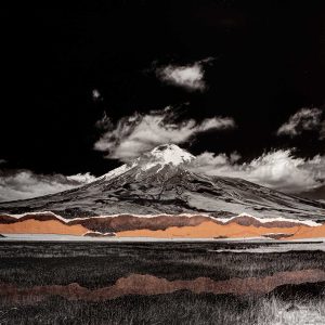 Volcan Cotopaxi - Original Mixed Media Artwork